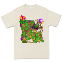 Bone Louisiana map Mardi Gras Premium Tee - NancyCooperArtShop