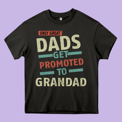 Only Great Dads Get Promoted To Grandad Heavy Core Tee Designed By Bettercallsaul