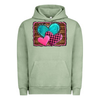 Pigment Oil Green valentine's day hearts turquoise heart Urban Hoodie - AdoDesignShop
