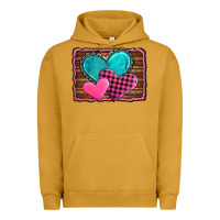 Valentine's Day Hearts Turquoise Heart Urban Hoodie | Teevron