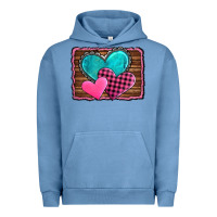 Pigment Pebble Blue valentine's day hearts turquoise heart Urban Hoodie - AdoDesignShop