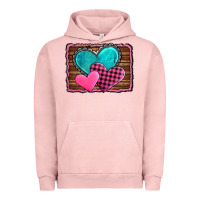 Pigment Salmon valentine's day hearts turquoise heart Urban Hoodie - AdoDesignShop