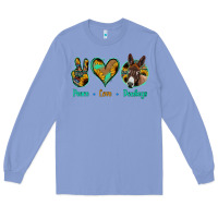 Colony Blue Peace Love Donkeys Long Sleeve Tee - Jasminsmagicworld