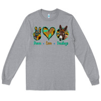 Heather Grey Peace Love Donkeys Long Sleeve Tee - Jasminsmagicworld