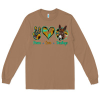 Toasted Coconut Peace Love Donkeys Long Sleeve Tee - Jasminsmagicworld