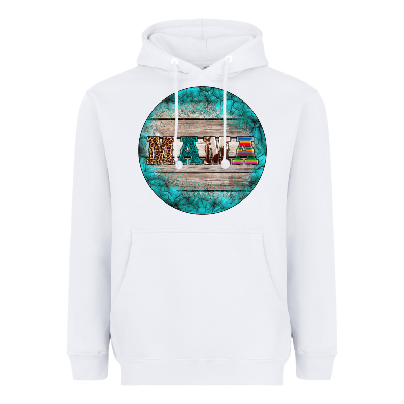 Western Turquoises Mama Ornament Heavyweight Hoodie by BarkalooDesign | Teevron