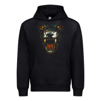 Black Werewolf Face Lycan Gothic Horror Occult Scary Halloween Urban Hoodie - longCreatives