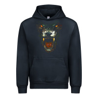 Navy Werewolf Face Lycan Gothic Horror Occult Scary Halloween Urban Hoodie - longCreatives