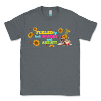 Charcoal Heather fueled by ıced coffee and anxiety Classic Tee - TumblerDesignByShophia