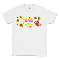 White fueled by ıced coffee and anxiety Classic Tee - TumblerDesignByShophia