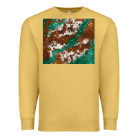 Antique Gold brown cowhide glitter Premium Sweatshirt - BarkalooDesign