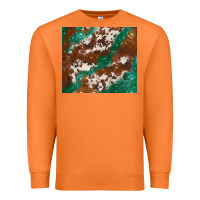 Carrot brown cowhide glitter Premium Sweatshirt - BarkalooDesign