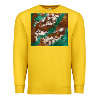 Lemon brown cowhide glitter Premium Sweatshirt - BarkalooDesign