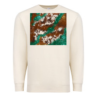 Sandshell brown cowhide glitter Premium Sweatshirt - BarkalooDesign