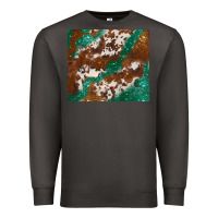 Smoke brown cowhide glitter Premium Sweatshirt - BarkalooDesign