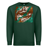 Sports Green brown cowhide glitter Premium Sweatshirt - BarkalooDesign