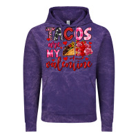 Cloud Purple tacos are my valentine Vintage Hoodie - OliviaCreatesArt