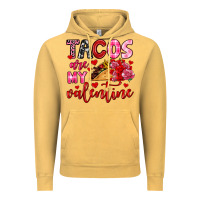 Vintage Mustard tacos are my valentine Vintage Hoodie - OliviaCreatesArt