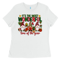 White It's the most wonderful time of the year Ladies Tee - NancyCooperArtShop