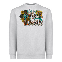 Heather Grey let me tell you about my jesus Heavyweight Sweatshirt - RacoonDesign