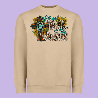 Let Me Tell You About My Jesus Heavyweight Sweatshirt Designed By Racoondesign