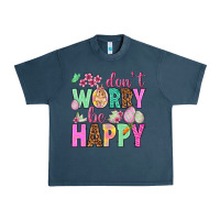 Midnight Navy Don't worry be happy Easter Day Urban Heavy Tee - HowdyJamesFarm