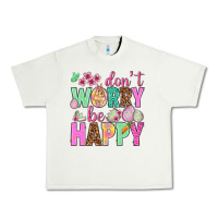 Pistachio Don't worry be happy Easter Day Urban Heavy Tee - HowdyJamesFarm