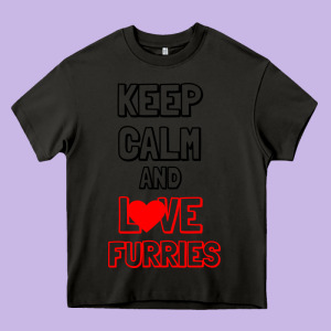 Keep Calm And Love Furries Heavy Core Tee Designed By Bettercallsaul