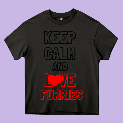 Keep Calm And Love Furries Heavy Core Tee Designed By Bettercallsaul