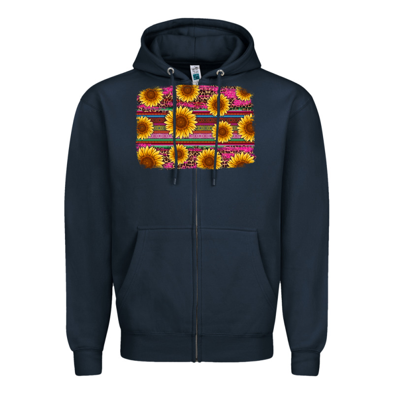 Cinco De Mayo Sunflower Background Zipper Hoodie by Artiststas | Teevron