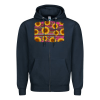 Navy cinco de mayo sunflower background Zipper Hoodie - Artiststas