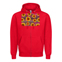 Red cinco de mayo sunflower background Zipper Hoodie - Artiststas