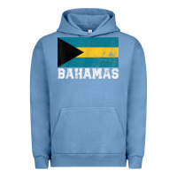 Pigment Pebble Blue Bahamas Flag Country Men Women Kids Christmas Gift Family Urban Hoodie - longCreatives