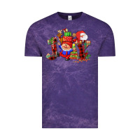 Cloud Purple christmas joy  gnome Vintage Tee - CowGirlArtShop