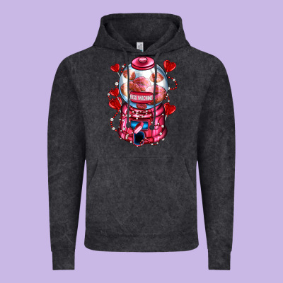 Kiss  Machine  Olivia Vintage Hoodie Designed By Oliviacreatesart