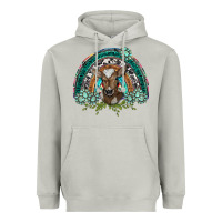 Moon Dust turquoise gemstones brown baby cow  rainbow Heavyweight Hoodie - BarkalooDesign
