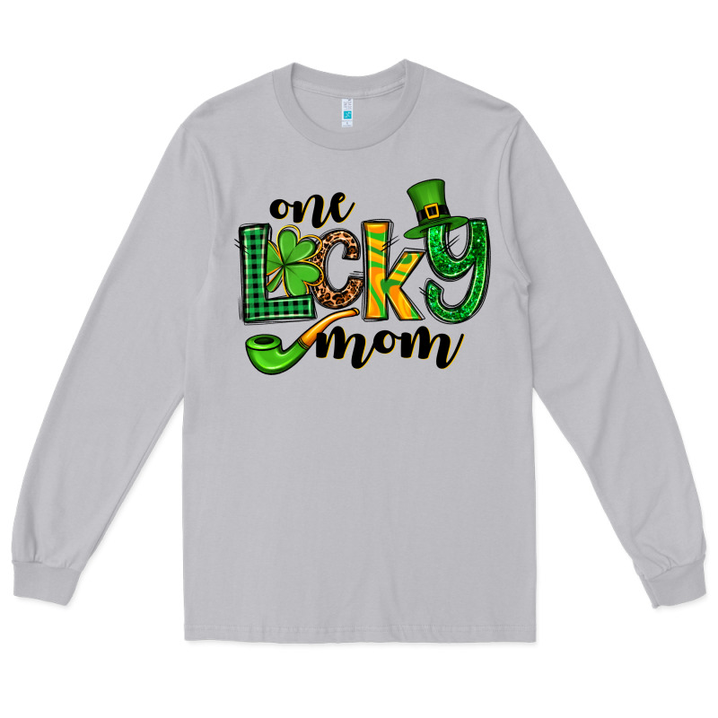 One Lucky Mom St. Patrick's Long Sleeve Tee by OliviaCreatesArt | Teevron