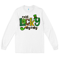 White One lucky mom St. Patrick's Long Sleeve Tee - OliviaCreatesArt