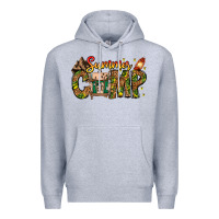 Heather Grey Summer Camp Premium Hoodie - CowhideDigitalArt