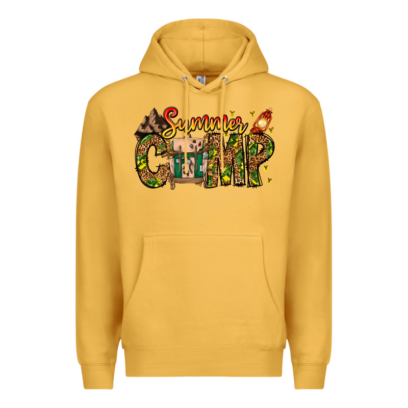 Summer Camp Premium Hoodie by CowhideDigitalArt | Teevron