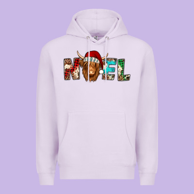 Noel Long Haired Shaggy Cow Premium Hoodie Designed By Jasminsmagicworld