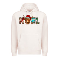 Pale Pink noel long haired shaggy cow Premium Hoodie - Jasminsmagicworld
