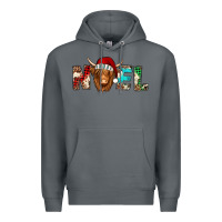 Rock noel long haired shaggy cow Premium Hoodie - Jasminsmagicworld