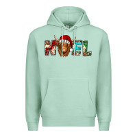 Seafoam noel long haired shaggy cow Premium Hoodie - Jasminsmagicworld
