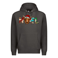 Smoke noel long haired shaggy cow Premium Hoodie - Jasminsmagicworld