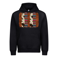 Black serape cowhide  brushstroke Urban Hoodie - AdoDesignShop