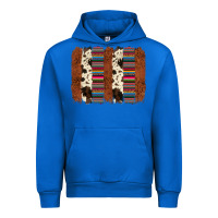 Cobalt serape cowhide  brushstroke Urban Hoodie - AdoDesignShop