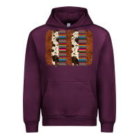 Mauve Wine serape cowhide  brushstroke Urban Hoodie - AdoDesignShop