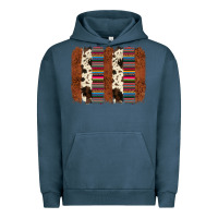Pigment Midnight Navy serape cowhide  brushstroke Urban Hoodie - AdoDesignShop