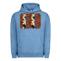 Pigment Pebble Blue serape cowhide  brushstroke Urban Hoodie - AdoDesignShop